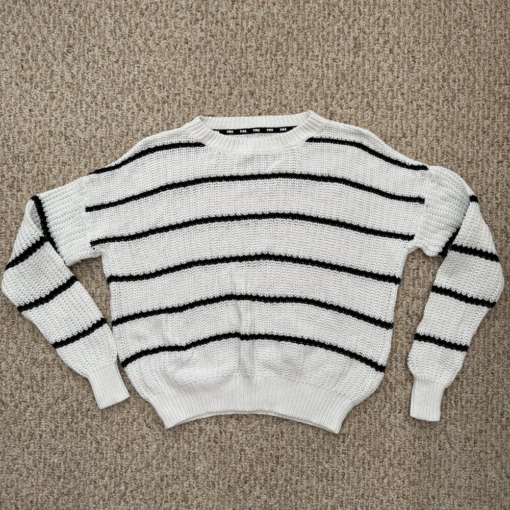 Pink Victoria's Secret × Forenza Knit Sweater‎ Striped XS